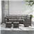 Grey Rattan Outdoor Sofa Set with Dining Table and Chairs