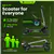 Gyrocopters Plaid Electric Scooter for adults l 20 AH Range upto 60kms