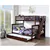 Staircase Bunk Bed with Pull out Trundle - Espresso