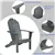 Grey ErgoWood Acacia Chair