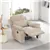 Fabric Recliner Chair, Manual Recliner with Padded Armrests