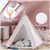 OUTREE Kids Teepee Tent, 47'D x 65'H Natural Cotton Canvas Tent
