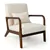 ModernEase Rubber Wood Chair - Beige