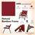 2-PC Bamboo Patio Folding Chairs Set