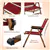 2-PC Bamboo Patio Folding Chairs Set