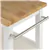 TRINITY White 3-tier Wood Kitchen Cart