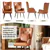 Vintage Style Wingback Accent Chair with Pillow, Arms for Home