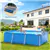 Outdoor Pool with Cover - Blue