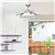 Xtricity Starlight 42' Retractable Blade Ceiling Fan With Integrated