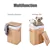 Natural Bamboo Laundry Basket with Lid and Handles - Rectangle