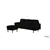 Urban Cali Hillsborough Sectional Sofa with Reversible Chaise in Black