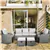 Rattan Recliner, Thick-Padded 6-Piece Patio Furniture Set