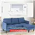 Convertible L-Shaped Sectional Sofa for Small Spaces