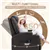 Brown Comfort Pro: 8-Point Massage Recliner with 360° Swivel