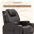 Brown Comfort Pro: 8-Point Massage Recliner with 360° Swivel