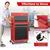 Tool Chest with Sliding Drawers,Wheel,Detachable Top and Auto Lock