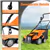 Compact 16-Inch Electric Dethatcher & Scarifier - Orange