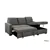 Urban Cali Sausalito Sectional Sofa with Right Chaise in Dark Grey