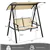 Patio Glider with Canopy - Beige