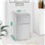 2-Door Mini Fridge with 7 Adjustable Temperature Modes (Silver)