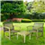 Patioflare Galena FSC Acacia Wood and Wicker Oversized Bistro Set