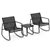 Balcony Rocker Duo - Black