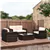 All-Weather Wicker Set - 4' Thick Cushions - 49' Loveseat & 2 Chairs