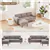 Modern 80-inch L-shaped modular sectional sofa for living room