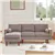 Modern 80-inch L-shaped modular sectional sofa for living room