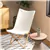 2-Piece Bamboo Chair Set with Storage Pockets - Beige