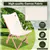 2-Piece Bamboo Chair Set with Storage Pockets - Beige