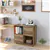 Wooden Lateral File Cabinet with Wheels, 2 Drawers and 2 Doors