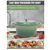 Enameled Cast Iron Round Dutch Oven, 4.2qt. Green