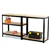 5-Tier multi-function Storage Shelf, Organizer Rack with Metal Frame