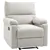 White Cream Reclining Chair with Footrest