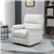 White Cream Reclining Chair with Footrest