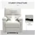 White Cream Reclining Chair with Footrest