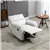 White Cream Reclining Chair with Footrest