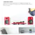 Kanto YU4 Powered Speakers with Bluetooth and Phono Preamp (Gloss Red)