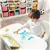 Kids' Activity Drawing Table and Chair Set with Storage Shelf (Grey)