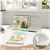 Kids' Activity Drawing Table and Chair Set with Storage Shelf (Grey)