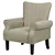 Beige Fabric Accent Chair