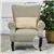 Beige Fabric Accent Chair