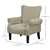 Beige Fabric Accent Chair