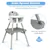 Toddler Table & Chair Set - Gray