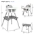 Toddler Table & Chair Set - Gray