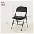 Black Metal Foldable Chairs - Set of 4