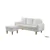 Urban Cali Hillsborough Sectional Sofa with Reversible Chaise in White