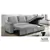 Alena Sectional Chaise & Sleeper - Frost Grey