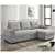 Alena Sectional Chaise & Sleeper - Frost Grey